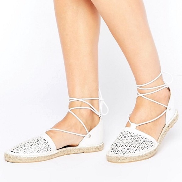 white tie espadrilles